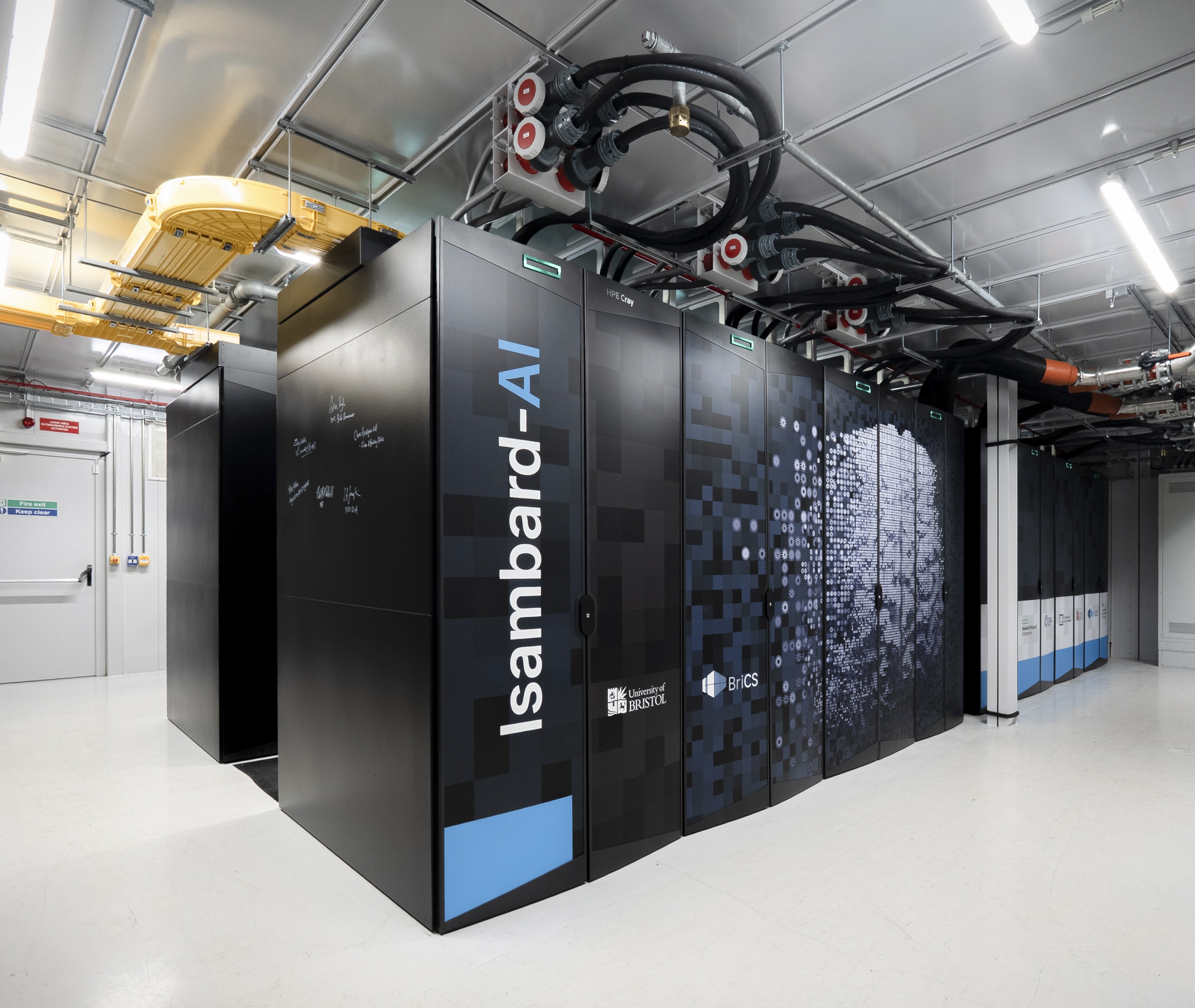 A Photo of the Isambard-AI supercomputer